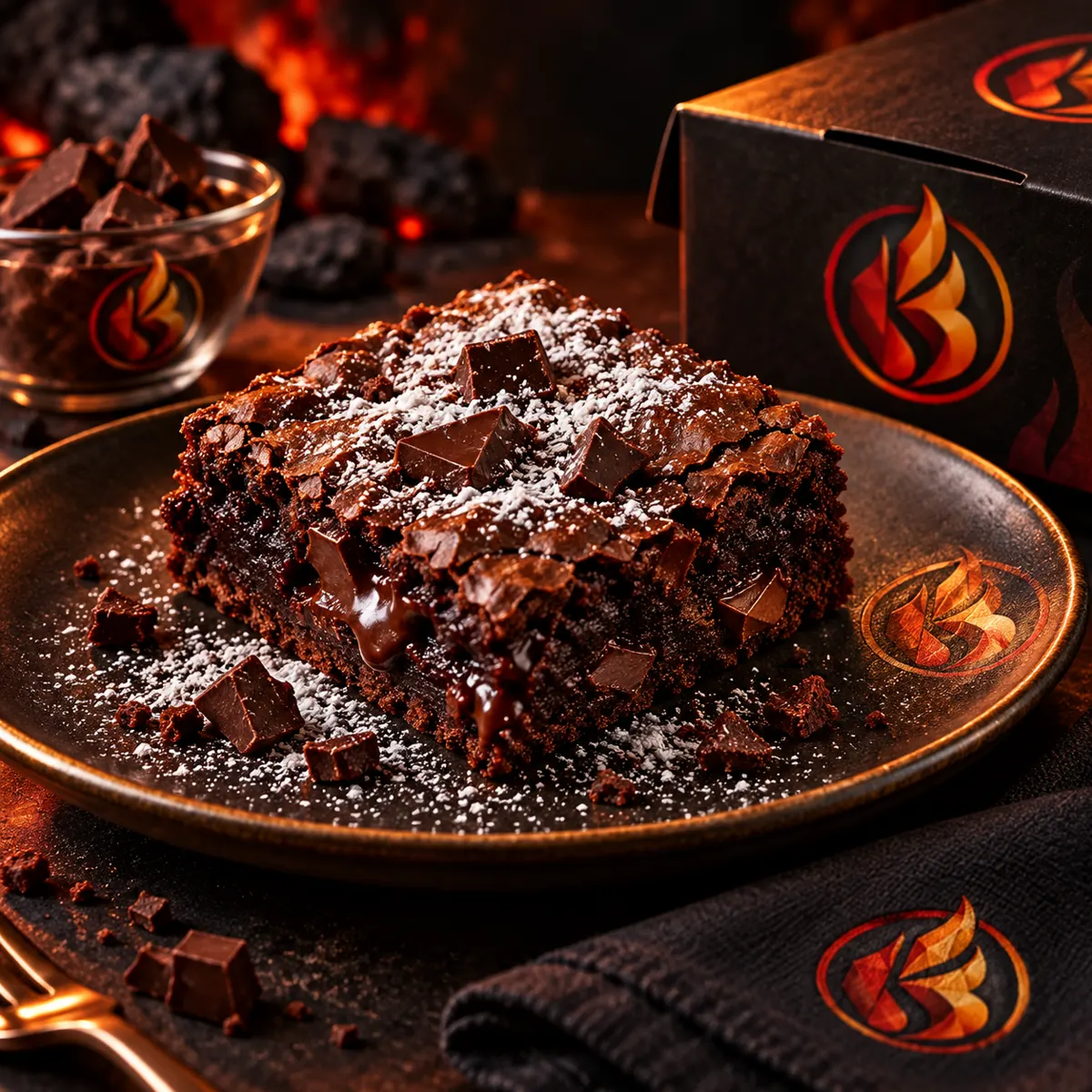 Bravuno Brownie Carvão Doce